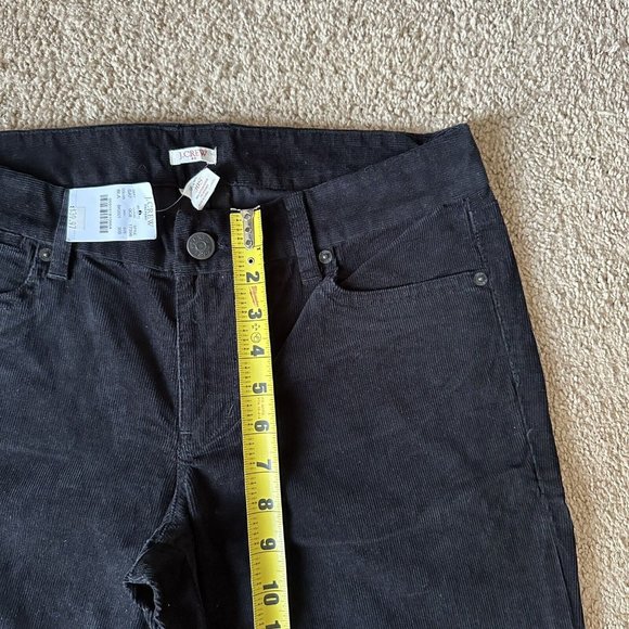 J Crew Pants Womens 30S (32x31) Bootcut Corduroy Black NWT Mid Rise - Picture 10 of 14